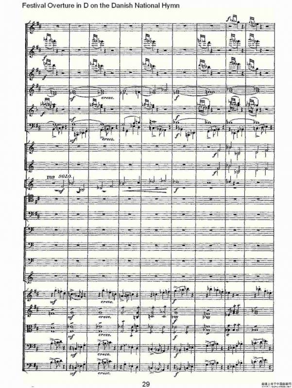 D调丹麦圣歌节日序曲（一）