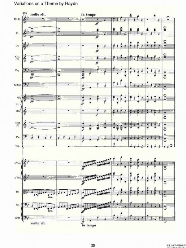 Variations on a Theme by Haydn 海顿主旋律变奏曲（二）