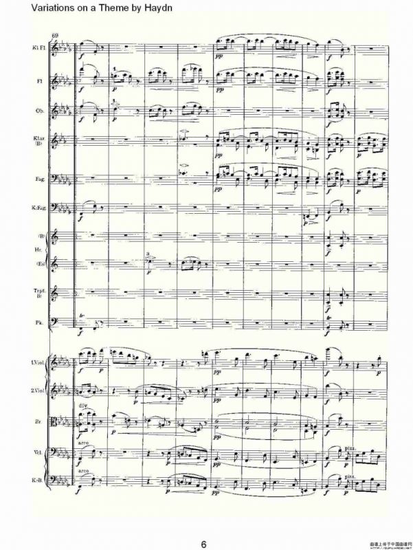 Variations on a Theme by Haydn 海顿主旋律变奏曲（一）