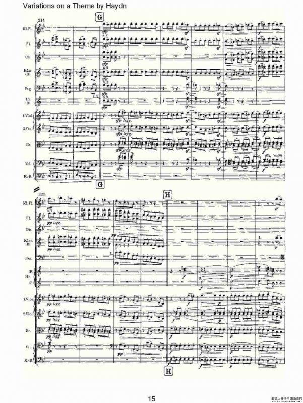 Variations on a Theme by Haydn 海顿主旋律变奏曲（一）