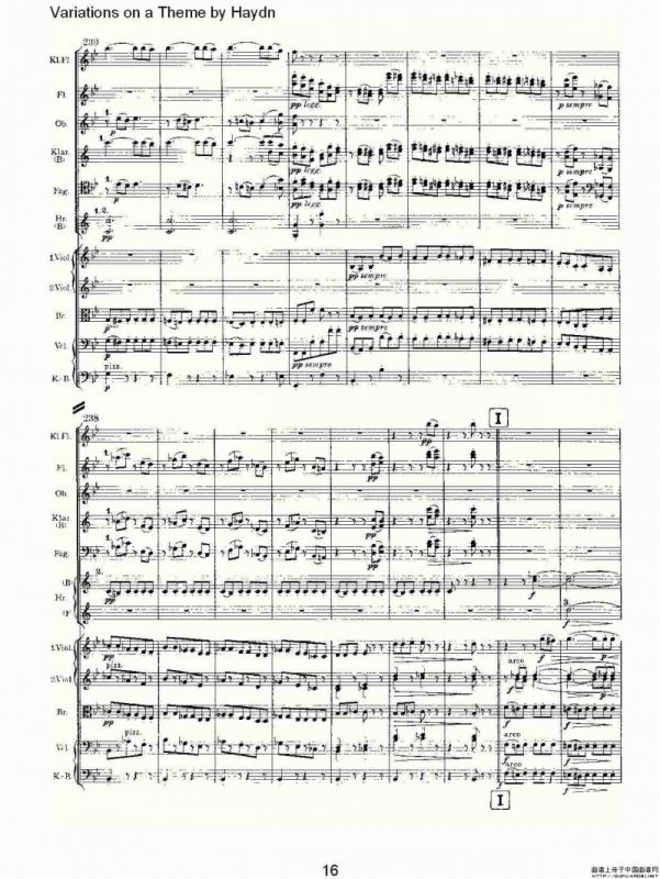 Variations on a Theme by Haydn 海顿主旋律变奏曲（一）