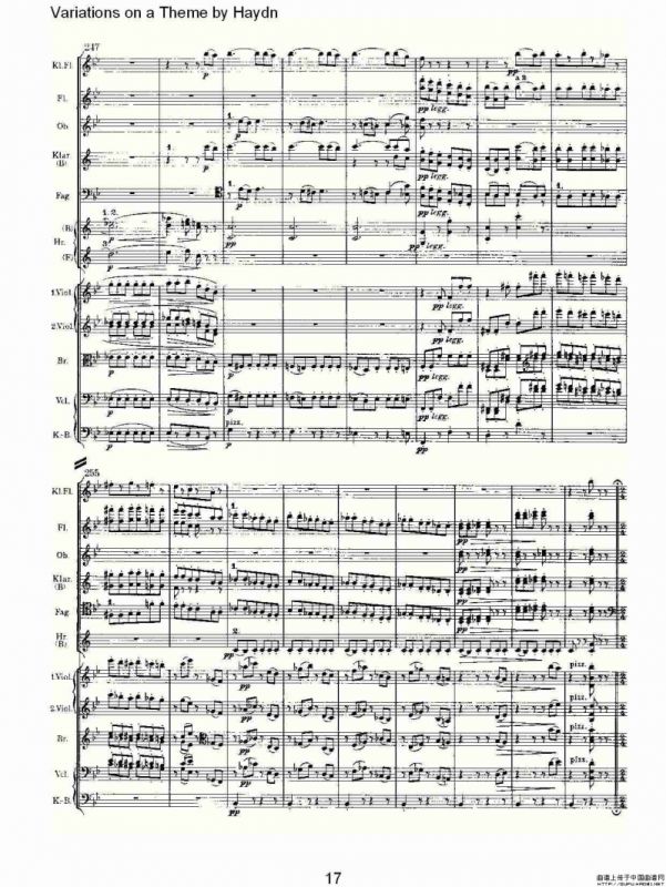 Variations on a Theme by Haydn 海顿主旋律变奏曲（一）