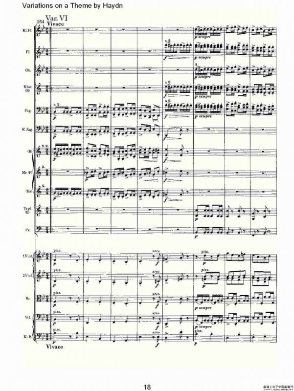 Variations on a Theme by Haydn 海顿主旋律变奏曲（一）