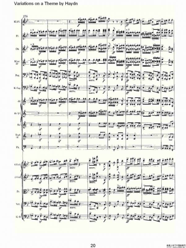 Variations on a Theme by Haydn 海顿主旋律变奏曲（一）