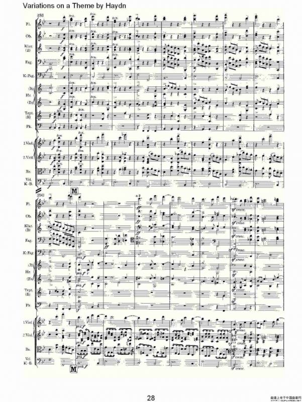 Variations on a Theme by Haydn 海顿主旋律变奏曲（一）