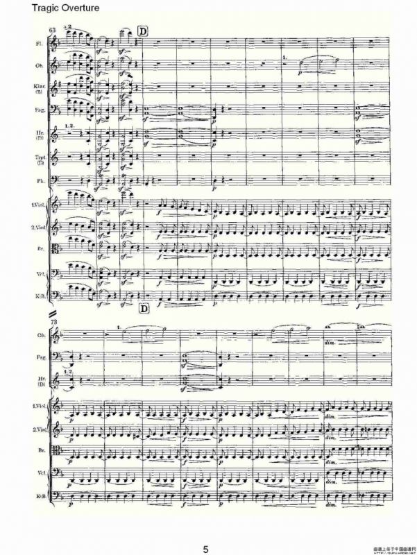 Tragic Overture 悲惨的前奏曲