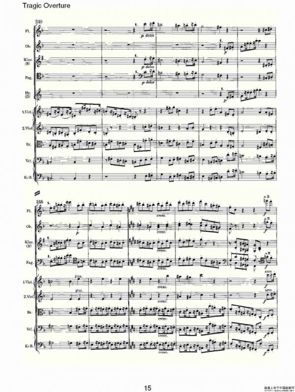 Tragic Overture 悲惨的前奏曲