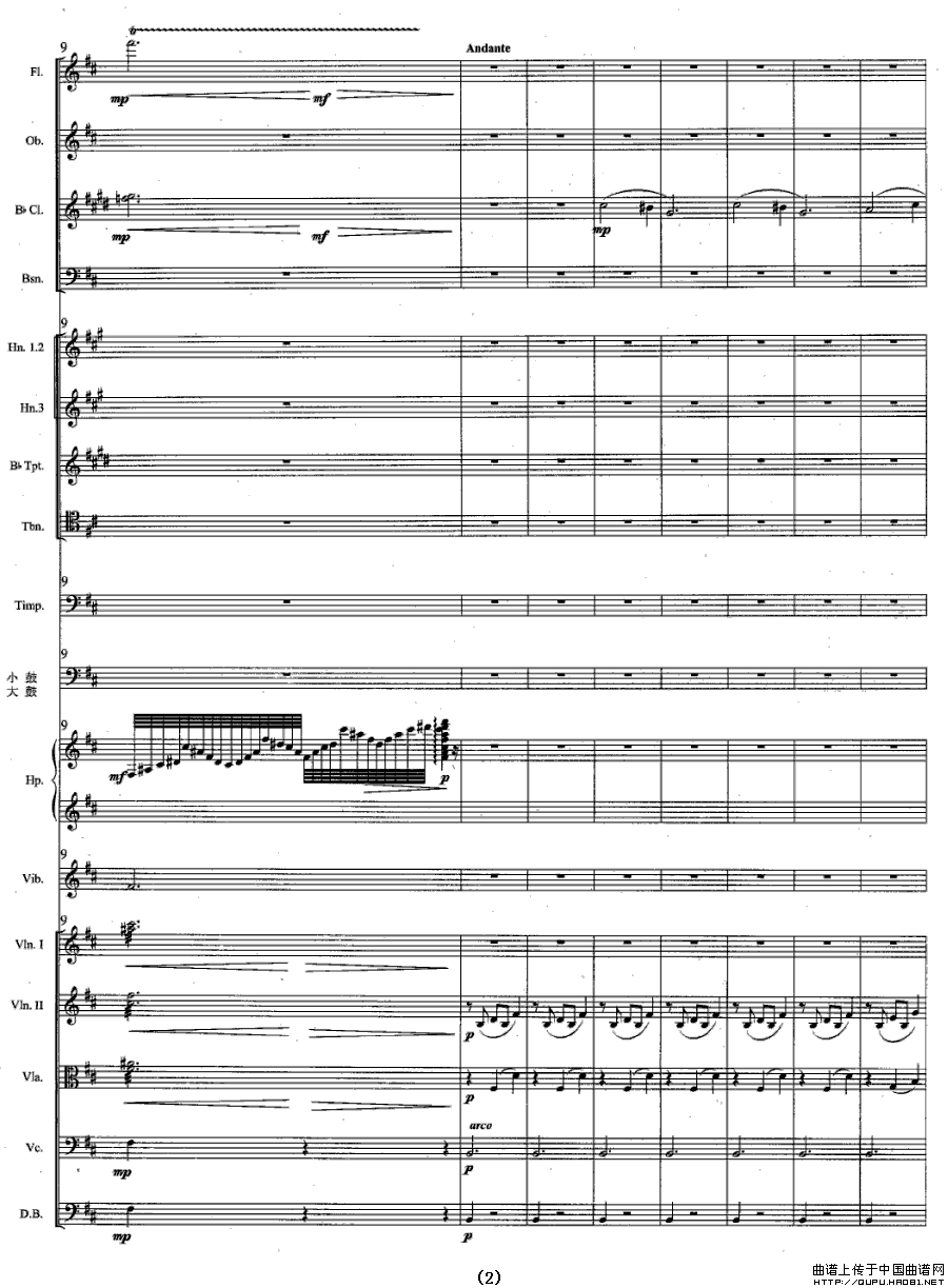 胡腾舞曲（总谱）