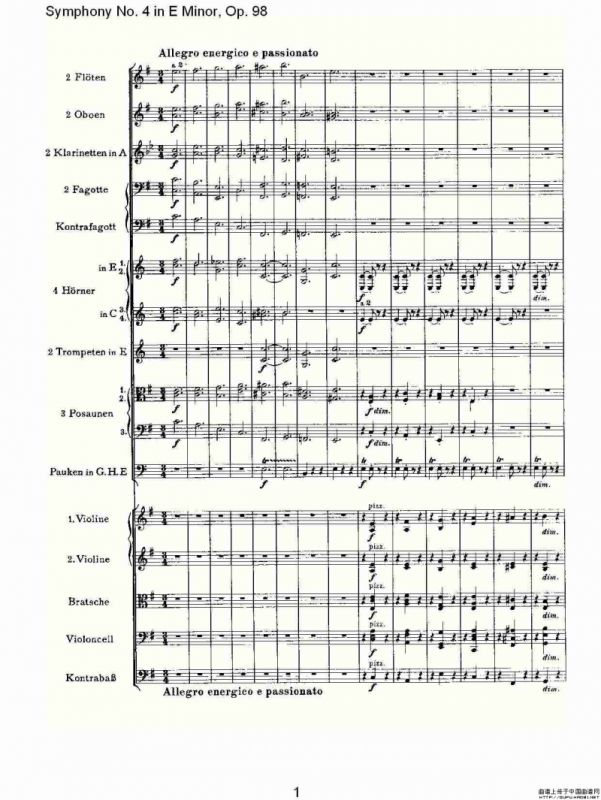 E小调第四交响曲, Op.98 第四乐章