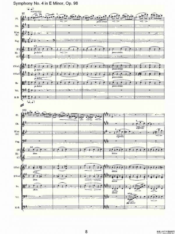 E小调第四交响曲, Op.98 第四乐章