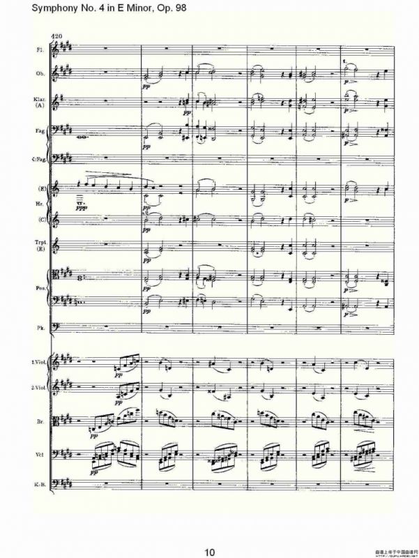 E小调第四交响曲, Op.98 第四乐章
