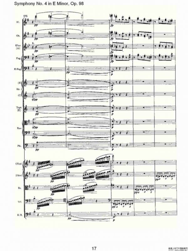 E小调第四交响曲, Op.98 第四乐章