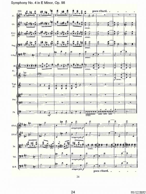 E小调第四交响曲, Op.98 第四乐章