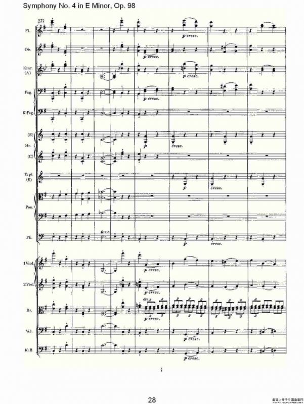E小调第四交响曲, Op.98 第四乐章