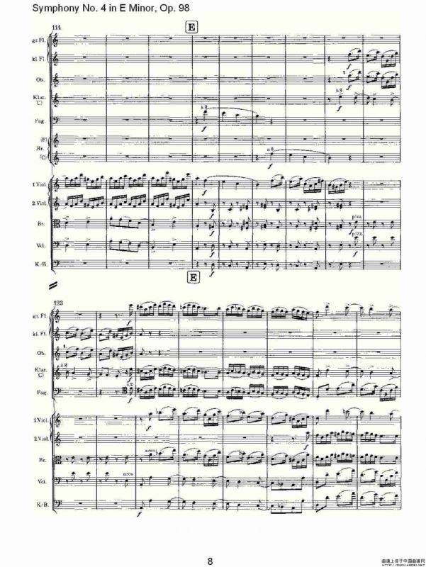 E小调第四交响曲, Op.98 第三乐章