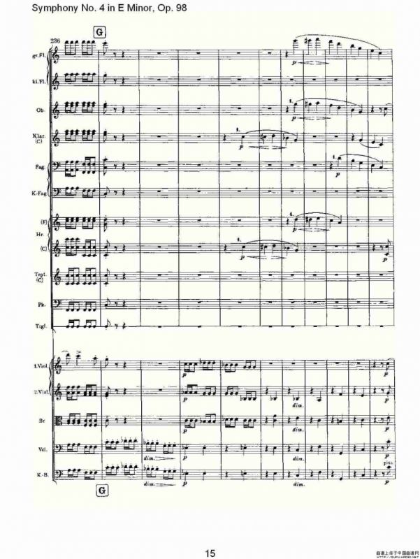 E小调第四交响曲, Op.98 第三乐章