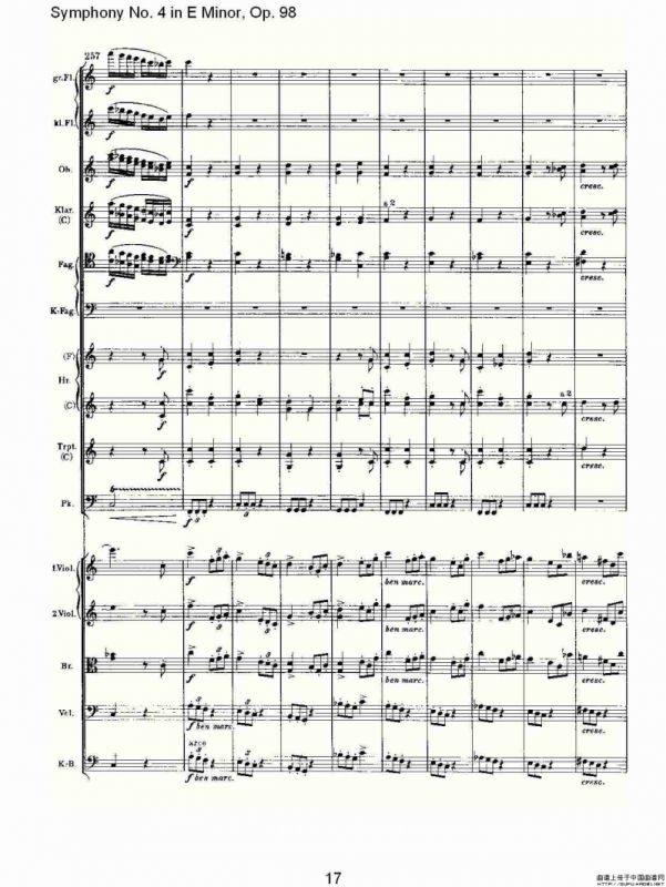 E小调第四交响曲, Op.98 第三乐章