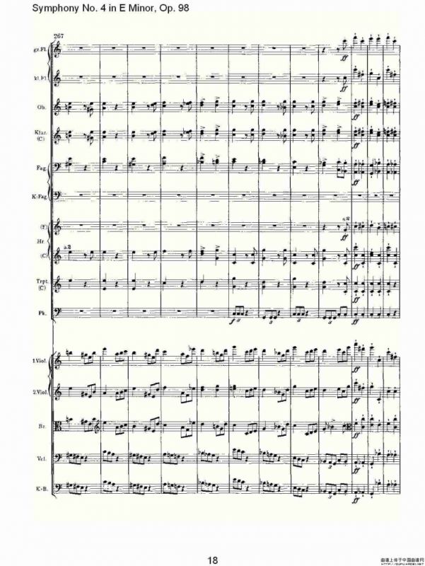 E小调第四交响曲, Op.98 第三乐章