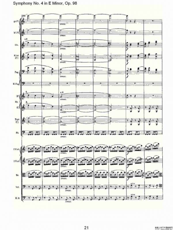 E小调第四交响曲, Op.98 第三乐章