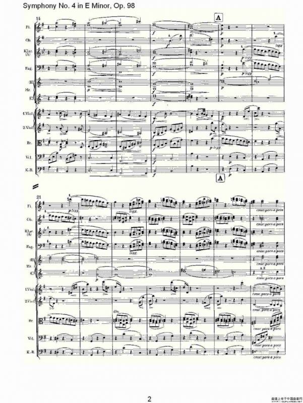 E小调第四交响曲, Op.98 第一乐章