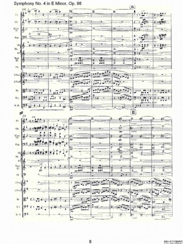 E小调第四交响曲, Op.98 第一乐章
