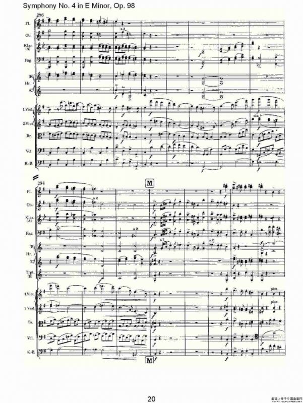 E小调第四交响曲, Op.98 第一乐章