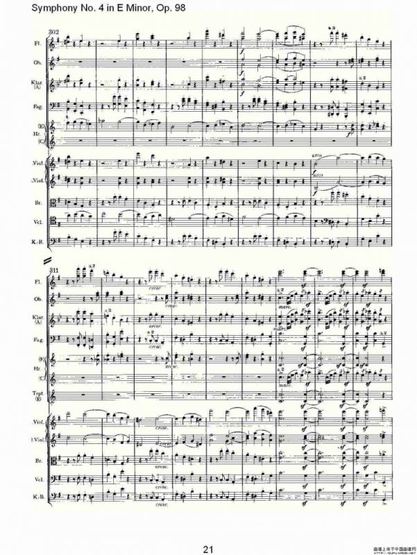 E小调第四交响曲, Op.98 第一乐章