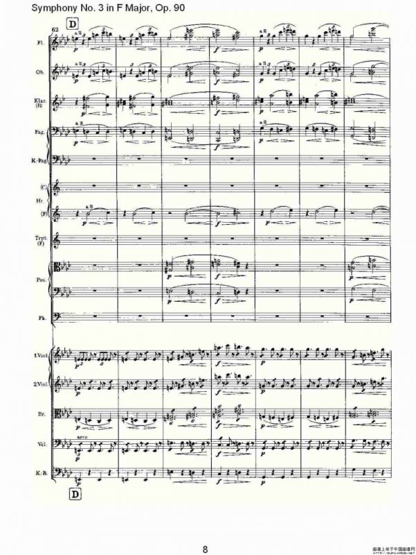 F大调第三交响曲, Op.90第四乐章