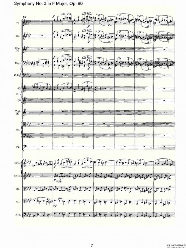 F大调第三交响曲, Op.90第四乐章