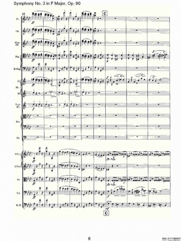 F大调第三交响曲, Op.90第四乐章