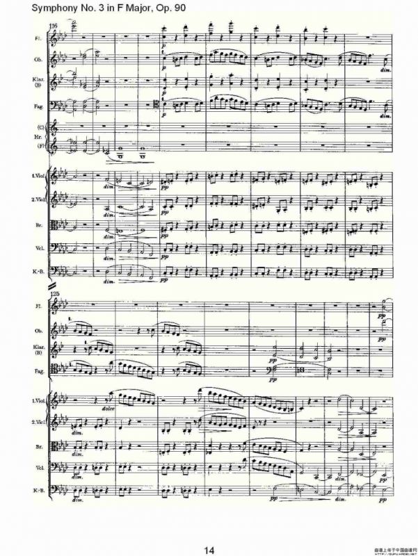 F大调第三交响曲, Op.90第四乐章