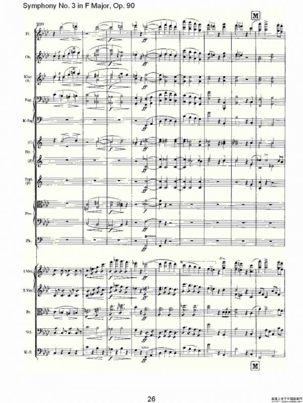 F大调第三交响曲, Op.90第四乐章