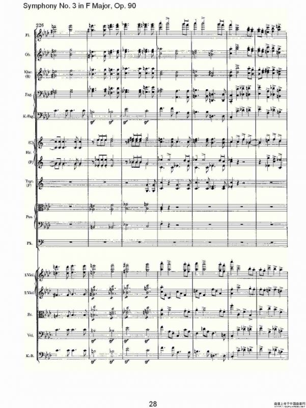 F大调第三交响曲, Op.90第四乐章