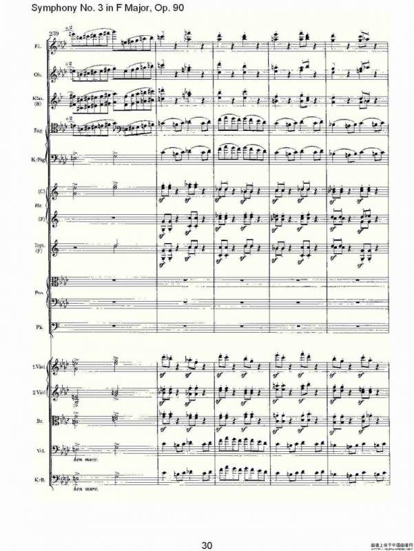 F大调第三交响曲, Op.90第四乐章