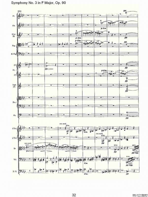 F大调第三交响曲, Op.90第四乐章