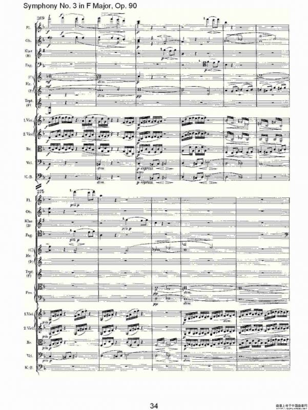 F大调第三交响曲, Op.90第四乐章