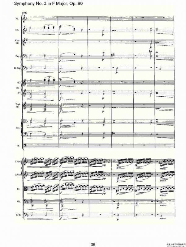 F大调第三交响曲, Op.90第四乐章