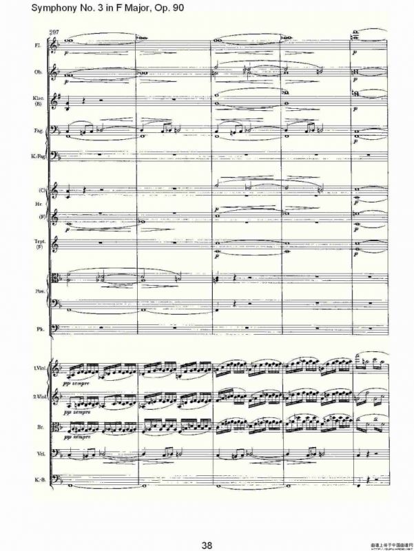 F大调第三交响曲, Op.90第四乐章