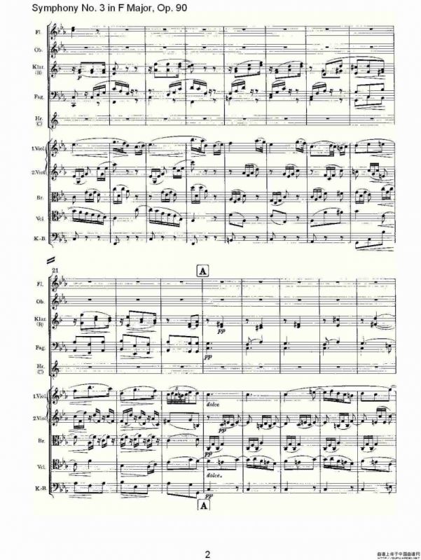 F大调第三交响曲, Op.90第三乐章