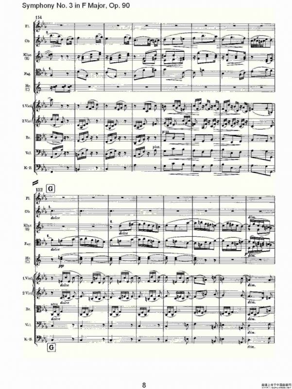 F大调第三交响曲, Op.90第三乐章