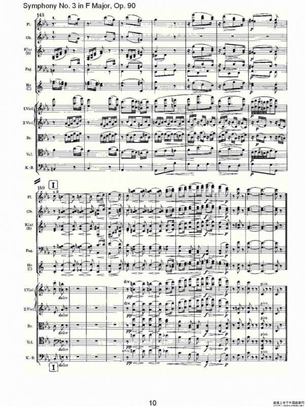 F大调第三交响曲, Op.90第三乐章