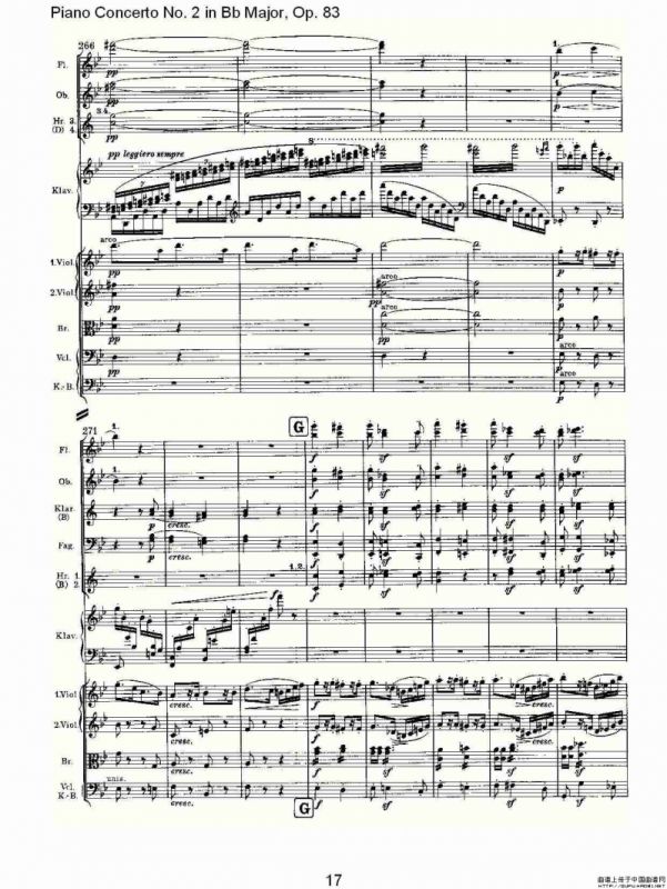 Bb大调钢琴第二协奏曲, Op.83第四乐章