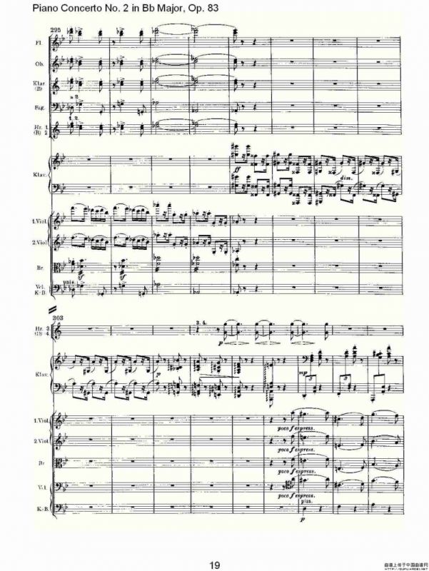 Bb大调钢琴第二协奏曲, Op.83第四乐章