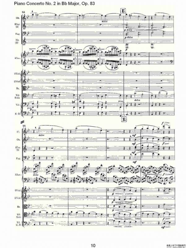 Bb大调钢琴第二协奏曲, Op.83第三乐章