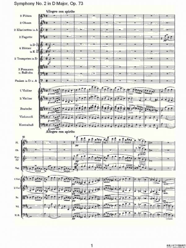 D大调第二交响曲, Op.73第四乐章