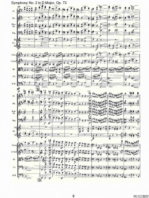 D大调第二交响曲, Op.73第四乐章