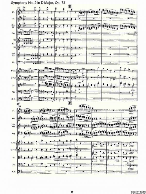 D大调第二交响曲, Op.73第四乐章