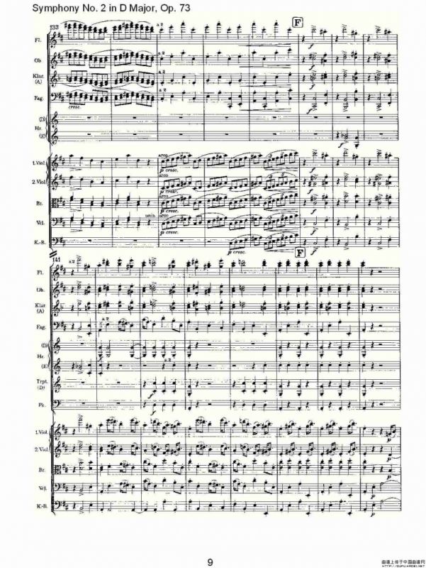 D大调第二交响曲, Op.73第四乐章