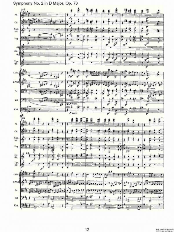 D大调第二交响曲, Op.73第四乐章