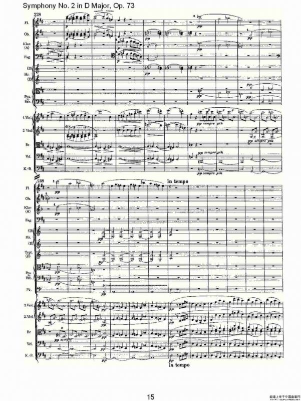 D大调第二交响曲, Op.73第四乐章